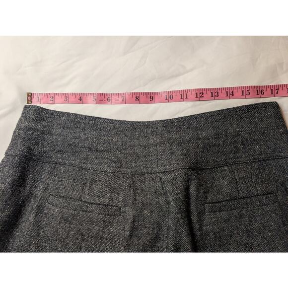 WRAP LONDON Women's Gray Tweed Shorts Size 12 NWT Linen Wool Silk Luxury UK - Picture 11 of 13